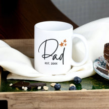 Papá minimalista Este. Con tipografía de guiones d