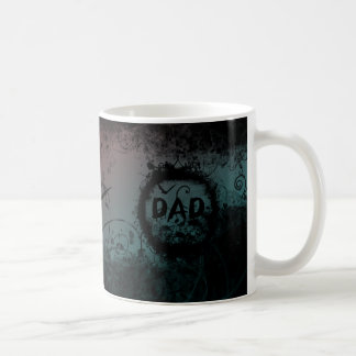 Taza De Café Papá mocoso y Gótico con calaveras y murciélago