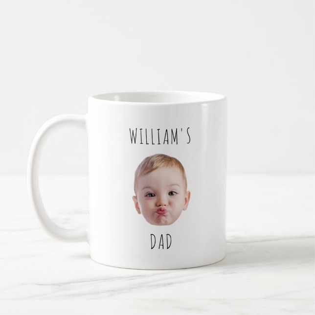 Taza De Café Papá moderno con nombres de niños Papi regalos car (Izquierda)