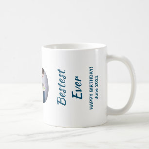 Taza De Café Papá MODERNO Transparente Mejor Papá del Mundo 3 F