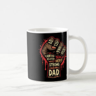 Taza De Café Papá negro afroamericano Melanin Orgullo negro suy
