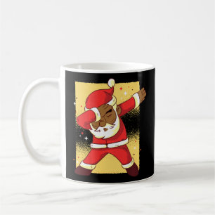 Taza De Café Papá Noel Africano-Estadounidense Dabbing Black Ch