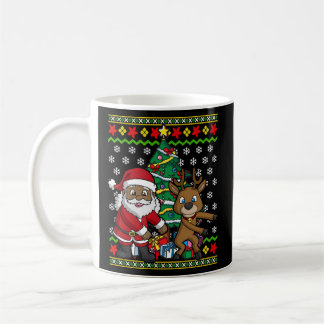 Taza De Café Papá Noel afroamericano