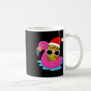 Taza De Café Papá Noel de Flamenco de Piña de Navidad Hawaiana