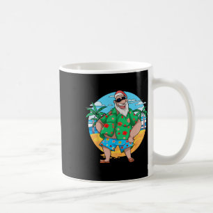 Taza De Café Papá Noel de verano tropical Palmeras Navidad I