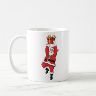 Taza De Café Papá Noel divertido de Hip Hop con cadena de oro d