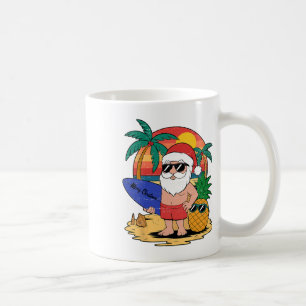 Taza De Café Papá Noel Divertido Navidad En Julio Divertida Nav