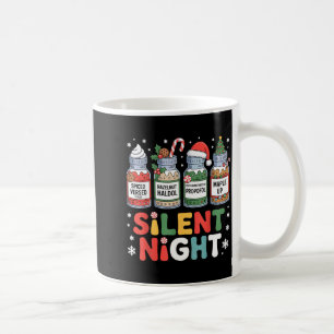 Taza De Café Papá Noel divertido Profol Noche silenciosa Enferm