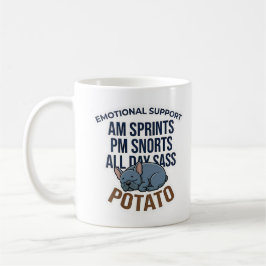 Taza De Café Papa Noel Emocional Divertido de Bulldog Francés P