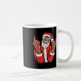 Taza De Café Papá Noel Hombre Negro Navidades Familia Navidad P