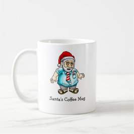 Taza De Café Papá Noel informal en sandalias