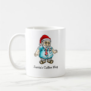 Taza De Café Papá Noel informal en sandalias