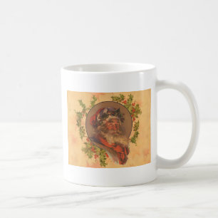 Taza De Café Papá Noel Leyendecker Antiguo Victoriano