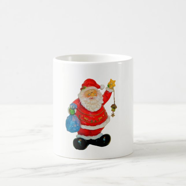 Taza De Café Papá Noel lindo Papá Noel Navidad Kris Kringle (Centro)