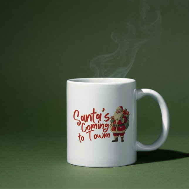 Taza De Café Papá Noel: Papá Noel viene a la ciudad (Subido por el creador)