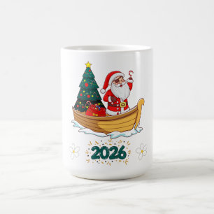 Taza De Café Papá Noel Pirata 2026 Navidad
