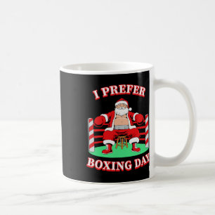 Taza De Café Papá Noel Prefiero El Grupo De Boxeo Que Coincide