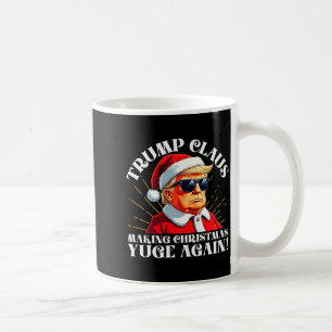 Taza De Café Papá Noel Trump Divertido Haciendo Navidad Yuge De
