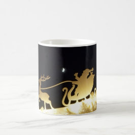 Taza De Café Papá Noel viene...