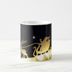 Taza De Café Papá Noel viene...