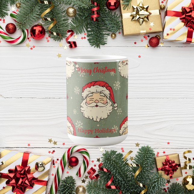 Taza De Café Papá Noel Vintage personalizado (Subido por el creador)