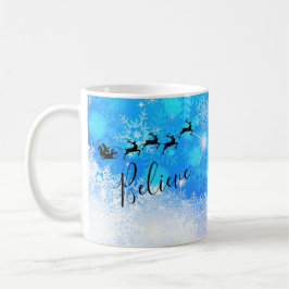 Taza De Café Papá Noel y su reno volador - Créanlo