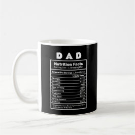 Taza De Café Papá Nutrición Hecho Nombre personalizado Mug