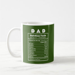 Taza De Café Papá Nutrición Hecho Nombre personalizado Mug