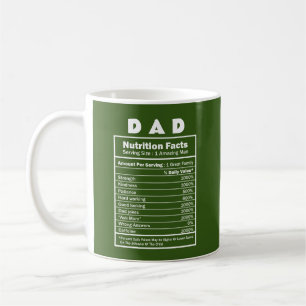 Taza De Café Papá Nutrición Hecho Nombre personalizado Mug