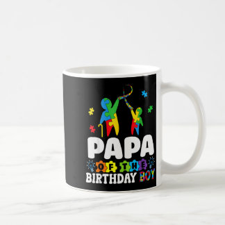 Taza De Café Papa Of The Birthday Boy Autism Awareness Support