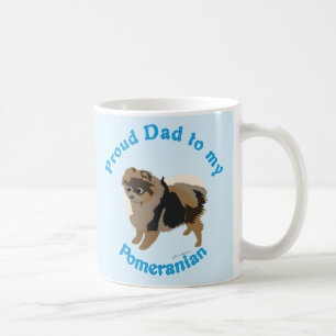 Taza De Café Papá orgulloso a mi Pomeranian