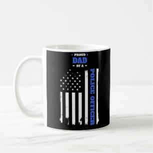 Taza De Café Papá orgulloso de una bandera apenada del oficial