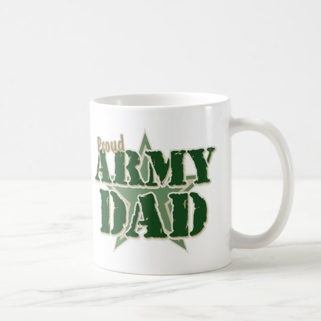 Taza De Café Papá orgulloso del ejército (Derecha)