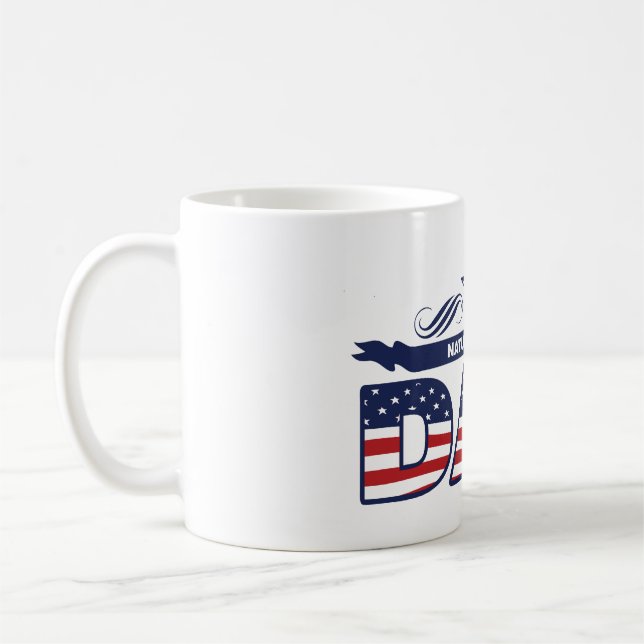 Taza De Café Papá, padre, papá llevado natural (Izquierda)