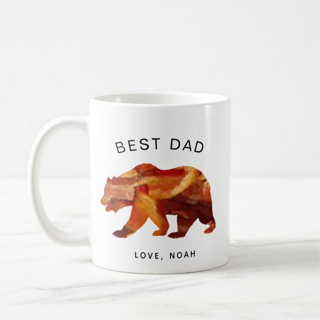 Taza De Café papa papá tocó el día del padre de su padre (Izquierda)