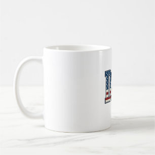 Taza De Café Papá Patriótico Bandera Americana Diseño Vector Vi