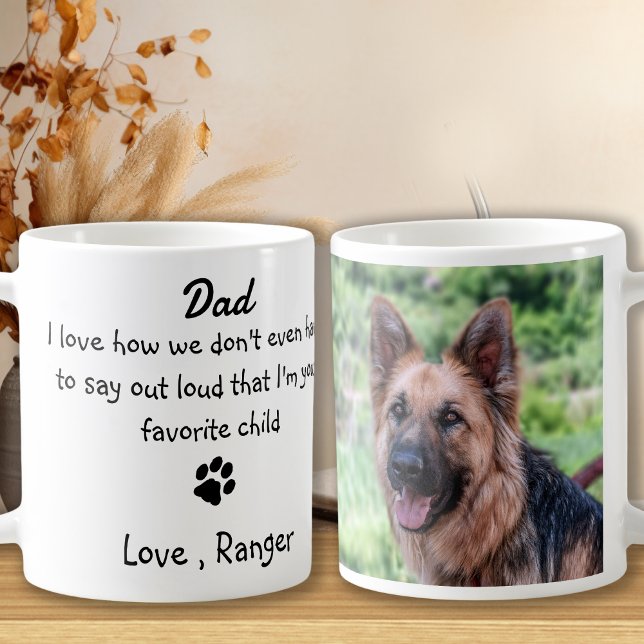 Taza De Café Papá perro - Fotos divertidas del Día del Padre (Subido por el creador)