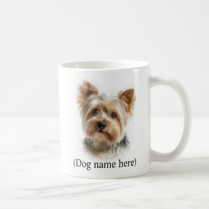 Taza De Café Papa perro yorkie personalizado 