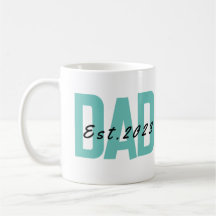 Papá Personalizado Est 2023 Día del Padre Café Mug