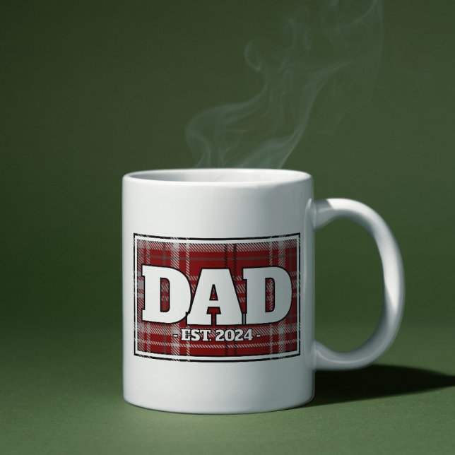 Taza De Café Papá Personalizado Plaid Mug - Regalos para padre (Subido por el creador)