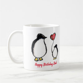 Taza De Café Papá pingüino 60 o cualquier otro café de cumpleañ