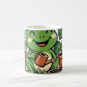 Taza De Café Papá Planta Rana Regando Plantas de Interior Diver