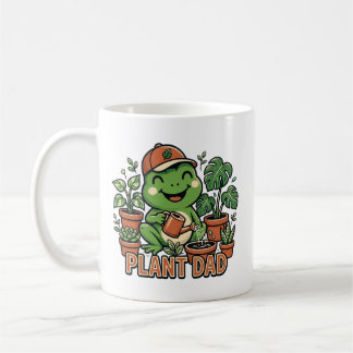 Taza De Café Papá Planta Rana Regando Plantas de Interior Diver