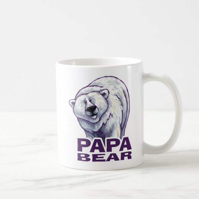 Taza De Café Papa Polar Bear (Derecha)