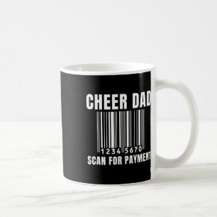 Taza De Café Papá porrista de hombres porrista de chicas padres