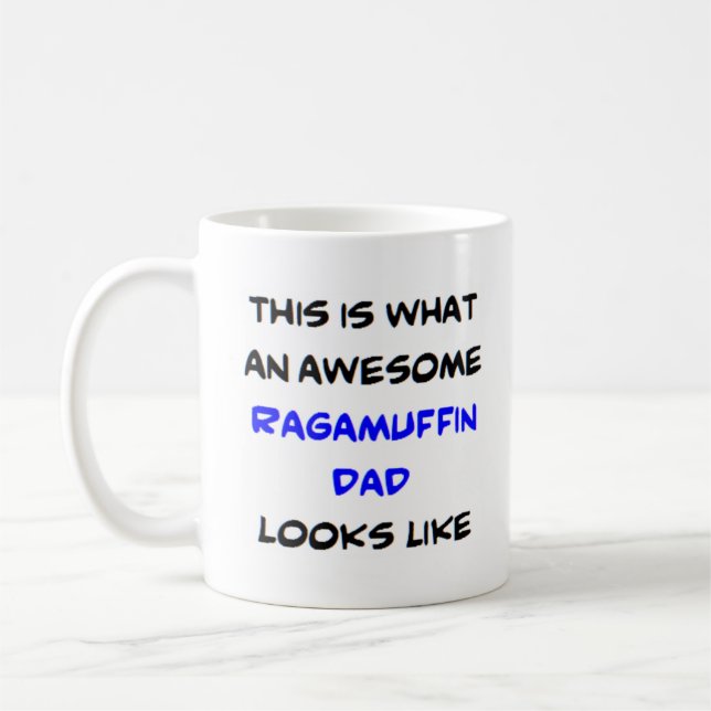 Taza De Café papá ragamuffin, genial (Izquierda)