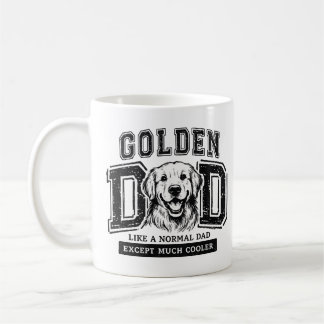 Taza De Café Papa Retriever Dorado  