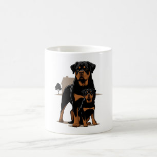 Taza De Café Papá Rottweiler