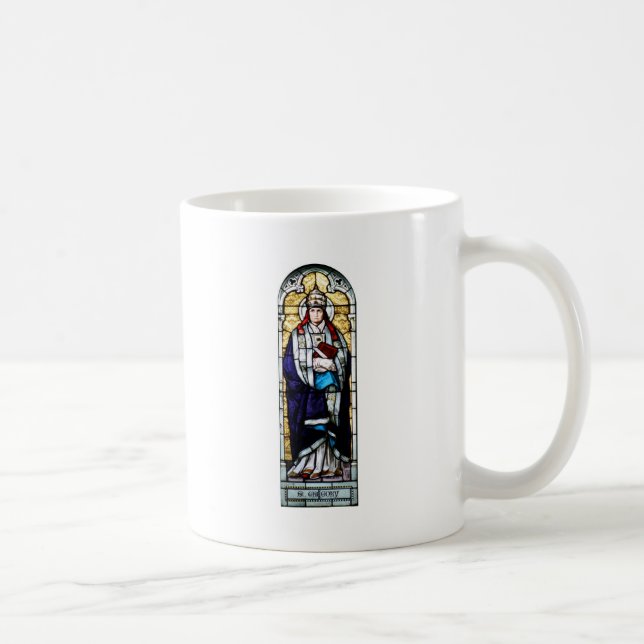 Taza De Café Papa Saint Gregory el grande - vitral (Derecha)