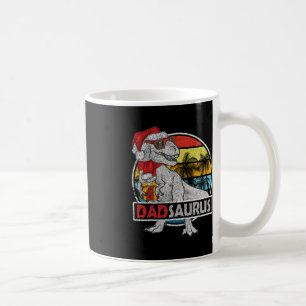 Taza De Café Papá Saurus T Rex Dinosaur Family Matando Navidad